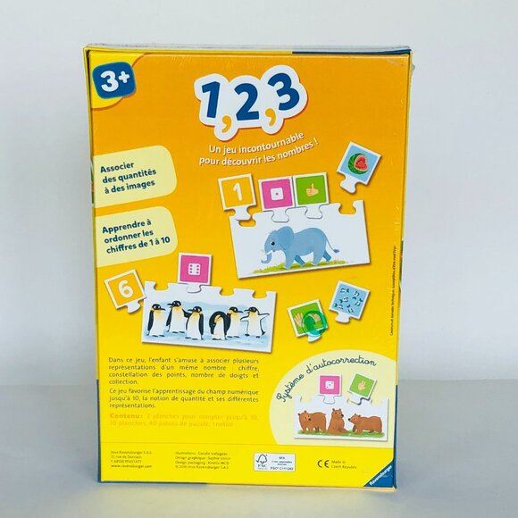 New Sealed Ravensburger Game Jeu1,2,3 (learn to count game) French - Picture 5 of 13